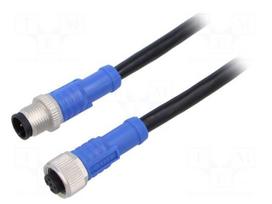 Cable: for sensors/automation | PIN: 5 | shielded | plug | 250V | 3A | PVC
