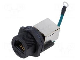 Connector: RJ45 | coupler | PIN: 8 | Cat 5e | shielded | gold-plated