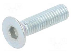 Screw | M3x12 | 0.5 | Head: countersunk | hex key | HEX 2mm | steel | zinc