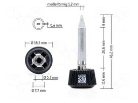 Tip | chisel | 1.2mm | longlife | for soldering station