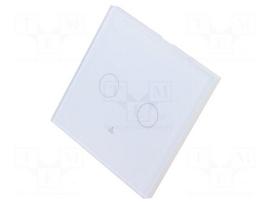 Switch | 200÷240VAC | No.of butt: 2 | white | tempered glass