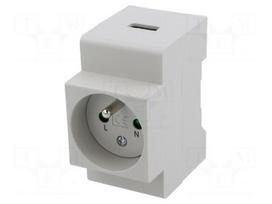 E-type socket | for DIN rail mounting