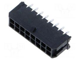 Connector: wire-board | socket | male | PIN: 16 | Micro-Fit 3.0 | THT