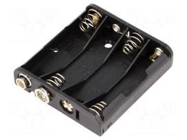 Holder | AAA,R3 | Batt.no: 4 | 6F22 type | black