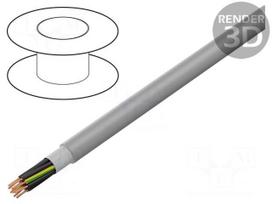Wire: control cable | 18G0.5mm2 | PUR | grey | stranded | Cu | 11.4mm