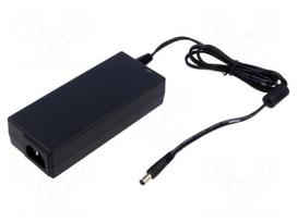 Power supply: switching | 12VDC | 7.5A | Out: 5,5/2,5 | 90W | 90÷264VAC