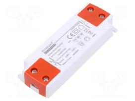 Power supply: switching | LED | 20W | 24VDC | 833mA | 220÷240VAC | IP20