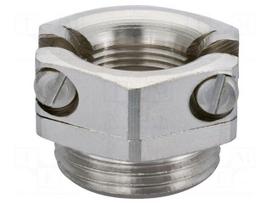 T-bolt clamp | nickel plated brass | Thread len: 8mm | Gland: M32