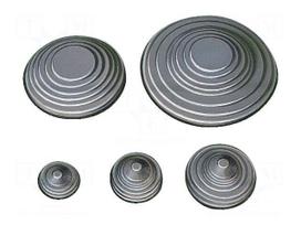 Grommet | Ømount.hole: 38.5mm | PVC | Øcable: 5÷36mm | Øout: 43mm