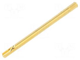 Test probe socket | gold-plated | KS-112 | soldered | L: 35mm