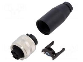 Connector: 7/8" | plug | female | PIN: 5 | straight | 250V | IP67 | 9A | 6÷8mm