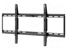 Holder: wall mounting | monitor,TV | black | permanent | 75kg