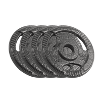 Sporto ir aktyvaus poilsio // Sporto prekės ir įranga // Obciążenie żeliwne zestaw 4x1.25kg, otwór 31mm, talerz z uchwytami, REBEL ACTIVE