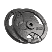 Įrankiai ir matavimo prietaisai // Įrankių, priedų naujienos // Obciążenie żeliwne zestaw 2x15kg, otwór 31mm, talerz z uchwytami, REBEL ACTIVE