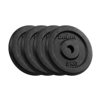Įrankiai ir matavimo prietaisai // Įrankių, priedų naujienos // Obciążenie żeliwne zestaw 4x5kg, otwór 31mm, talerz klasyczny, REBEL ACTIVE