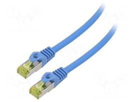 Patch cord | S/FTP | Cat 6a | RJ45 plug,both sides | stranded | Cu