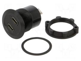 Adapter | USB B micro socket x2,USB B micro plug x2 | USB 2.0