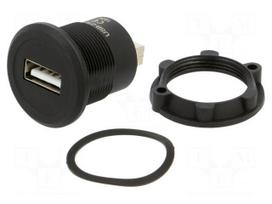 Adapter | USB A socket,both sides | USB 2.0 | Thread: M22 | 1÷10mm
