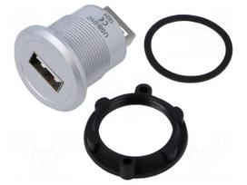 Adapter | USB A socket,both sides | USB 2.0 | Thread: M22 | 1÷10mm