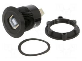 Adapter | USB A socket,USB B socket | USB 2.0 | Thread: M22 | 1÷10mm