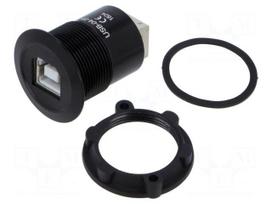 Adapter | USB B socket,both sides | USB 2.0 | Thread: M22 | 1÷10mm