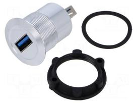 Adapter | USB A socket,both sides | USB 3.0 | Thread: M22 | 1÷10mm