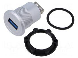 Adapter | USB A socket,both sides | USB 3.0 | Thread: M22 | 1÷10mm