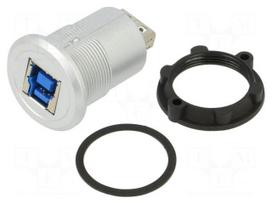Adapter | USB A socket,USB B socket | USB 3.0 | Thread: M22 | 1÷10mm