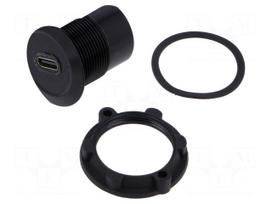Adapter | USB C socket,both sides | USB 3.1 | Thread: M22 | 1÷10mm