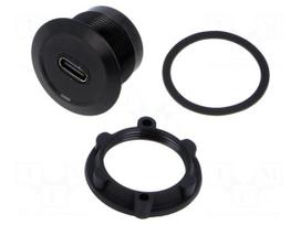 Adapter | USB C socket,USB C plug | USB 3.1 | Thread: M22 | 1÷10mm