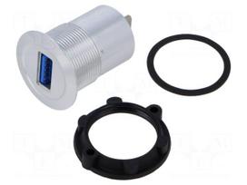 Adapter | USB A socket,USB C plug | Thread: M22 | 1÷10mm