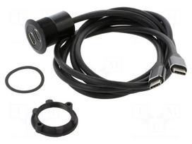 Adapter | USB C socket x2,USB C plug x2 | USB 3.1 | Thread: M22