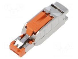 Connector: RJ45 | plug | PIN: 8 | Cat 5e | shielded | 8p8c | 22AWG