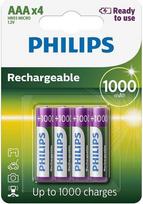 Philips AAA baterijas lādējamas 4gb (8712581634490)