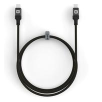Kabelis Evelatus  Evelatus Coiled Cable USB C to USB C Cable 1.2M 60W 20V/3A Aluminum housing braiding Black