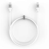 Kabelis Evelatus  Evelatus USB C to C Cable 1.2M 60W / 20V3A Aluminum housing braiding White