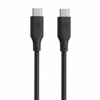 Kabelis Evelatus  Evelatus USB C to USB C Silicone Cable 1.2M 60W / 20V3A Black