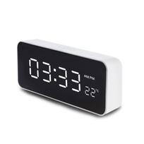 Garso ir HiFi sistemos // Radio Clock // Zegar z alarmem i funkcją termometru, GreenBlue, biała obudowa, GB397