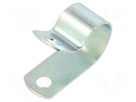 Fixing clamp | Cable P-clips | ØBundle : 14.4mm | W: 12.7mm | steel