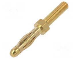 Laboratory connector: 4mm banana | plug | 32A | 60VDC | non-insulated