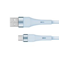 Mobilieji telefonai ir priedai // Telefono priedai // Kabel USB - microUSB 1 m silikonowy niebieski Kruger&Matz Basic