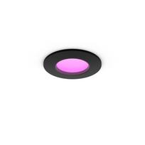 Philips Hue Hue baltie + krāsainie toņi Slim downlight S (90mm) EMEA-melns 929003712201 8720169264151