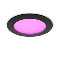 Philips Hue Hue baltie + krāsainie toņi Slim downlight L (170mm) EMEA-melns 929003712401 8720169264274