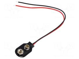 6F22 connector | 6F22,6LR61 | Batt.no: 1 | cables | 150mm
