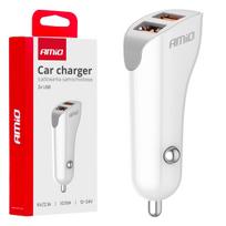 Mobilieji telefonai ir priedai // USB automobilių įkrovikliai // Ładowarka samochodowa 2x usb-a 2.1a amio-03874
