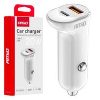 Mobilieji telefonai ir priedai // USB automobilių įkrovikliai // Ładowarka samochodowa usb-a+ usb-c 20w amio-03875