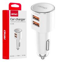 Mobilieji telefonai ir priedai // USB automobilių įkrovikliai // Ładowarka samochodowa 2x usb-a 3.4a amio-03888