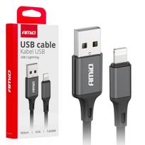 Planšetdatori ir planšetinių kompiuterių priedai // USB Kabeliai // Kabel do ładowania usb-a - lightning iphone 2a 100cm fulllink amio-03901