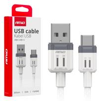 Planšetdatori ir planšetinių kompiuterių priedai // USB Kabeliai // Kabel do ładowania usb-a - usb-c 3a 200cm fulllink amio-03906