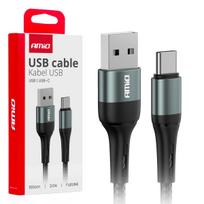 Planšetdatori ir planšetinių kompiuterių priedai // USB Kabeliai // Kabel do ładowania usb-a - usb-c 3a 100cm fulllink amio-03911